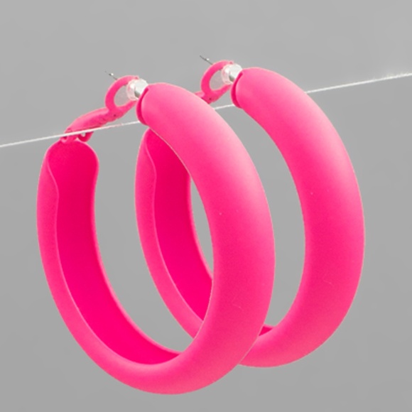 Color Coated Metal Hoops - Picture 2 of 2
